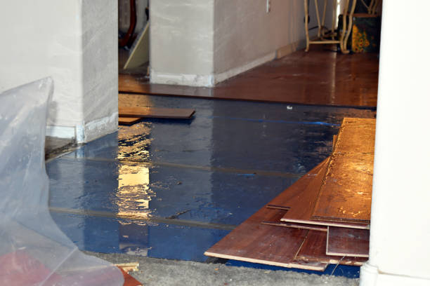 Professional Flood Damage Restoration technician working in Empire, CA
